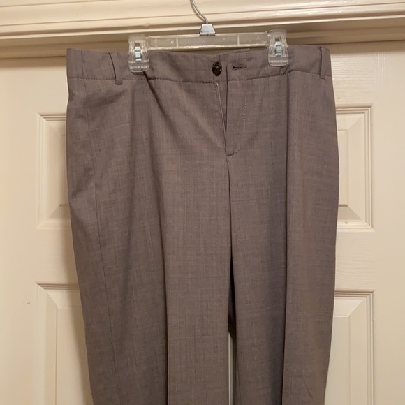 2pair trousers, one gray and one blk pin stripe - Picture 2 of 11